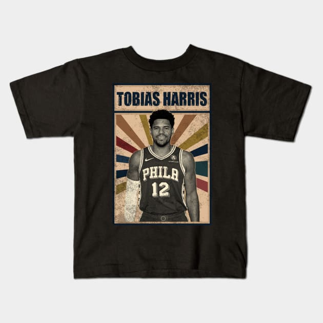 Philadelphia 76ers Tobias Harris Kids T-Shirt by RobinaultCoils